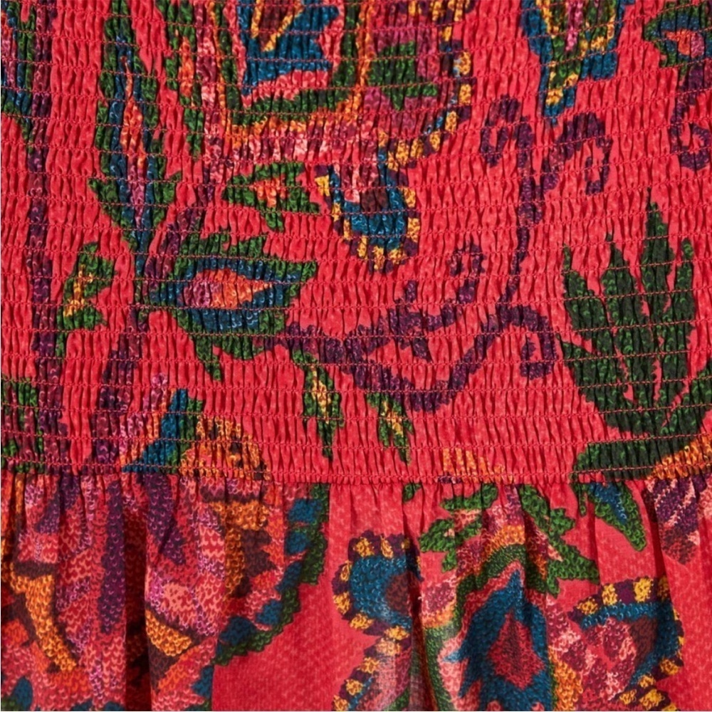 FARM Rio Red Floral Mini Dress - Picture 3 of 14